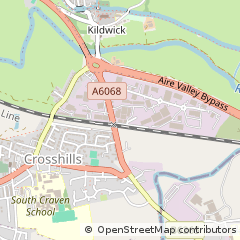 Map of Keighley, West Yorkshire
