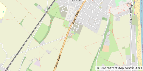 Map of Deal, Kent