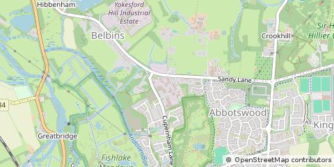 Map of Romsey, Hampshire