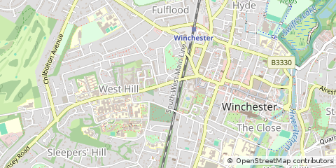 Map of Winchester