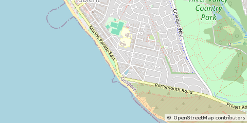 Map of LEE-on-the-Solent, Hampshire