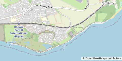 Map of Barry, Vale of Glamorgan