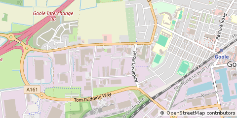 Map of Goole, East Yorkshire