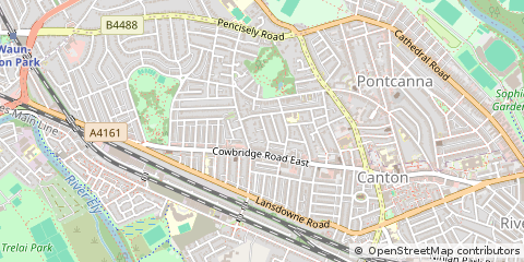 Map of Cardiff