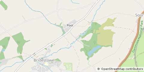 Map of Okehampton, Devon