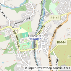 Map of Keighley, West Yorkshire