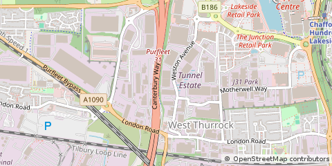 Map of Grays, Essex