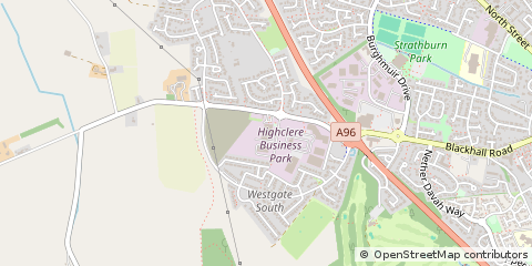 Map of Inverurie, Aberdeenshire
