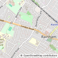 Map of Gillingham, Kent