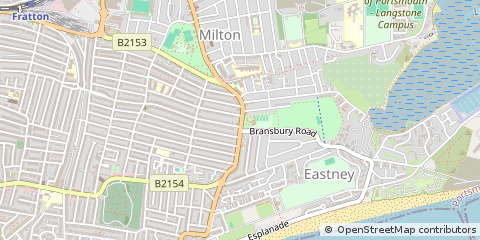Map of Southsea, Hampshire