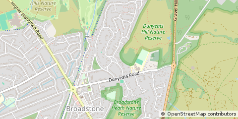 Map of Broadstone, Dorset