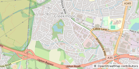 Map of Poole, Dorset