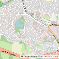Map of Poole, Dorset