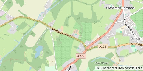 Map of Cranbrook, Kent