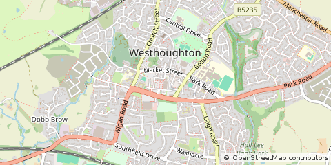Map of Westhoughton, Bolton
