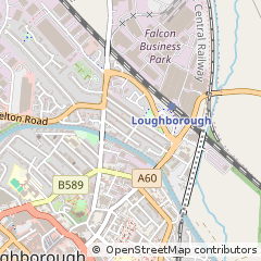 Map of Loughborough, Leicestershire