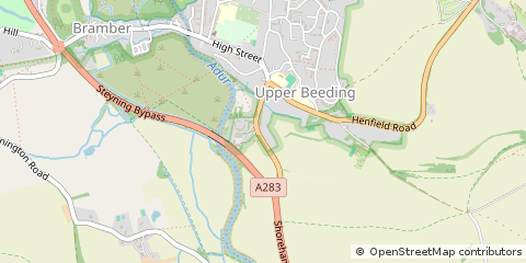 Map of Steyning, West Sussex