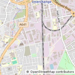 Map of Bradford, West Yorkshire