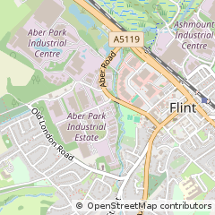 Map of Flint, Flintshire