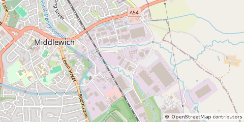 Map of Middlewich