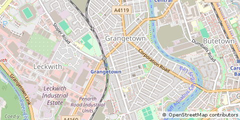 Map of Cardiff