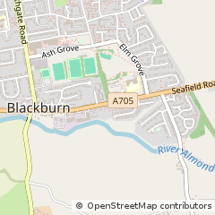 Map of Blackburn, West Lothian