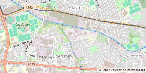 Map of Manchester, Greater Manchester