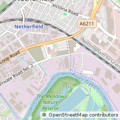 Map of Nottingham, Nottinghamshire