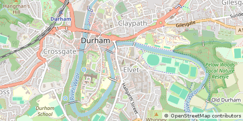 Map of Durham, County Durham
