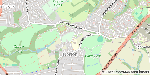 Map of Sheffield, South Yorkshire