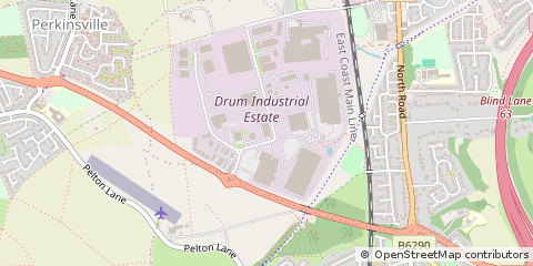 Map of Chester LE Street, County Durham
