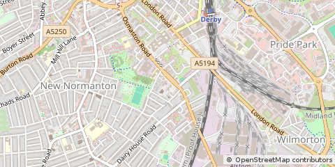 Map of Derby