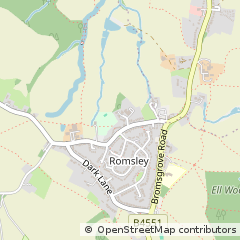 Map of Romsley, Halesowen