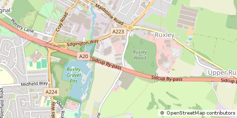Map of Sidcup, Kent