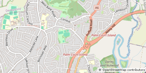 Map of Derby, Derbyshire