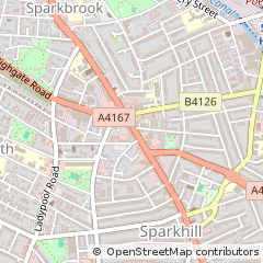 Map of Birmingham, West Midlands