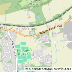 Map of Betchworth, Surrey