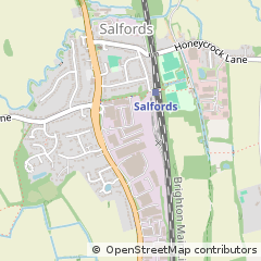 Map of Salfords, Surrey