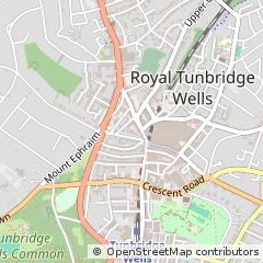 Map of Tunbridge Wells, Kent