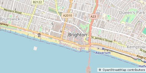 Map of Brighton, East Sussex