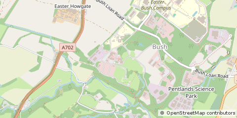 Map of Penicuik, Midlothian