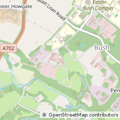 Map of Penicuik, Midlothian