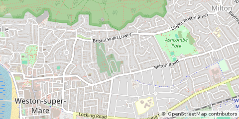 Map of Weston-Super-Mare