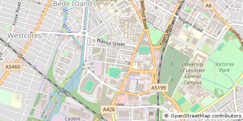 Map of Leicester