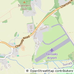 Map of Chobham, Surrey