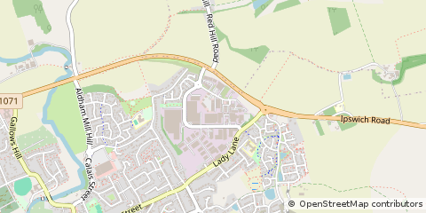Map of Ipswich, Suffolk