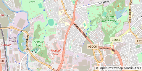 Map of Stoke-on-Trent