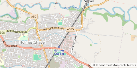 Map of Crewe, Cheshire