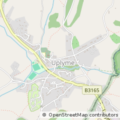 Map of Uplyme, Dorset