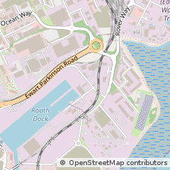 Map of Cardiff, South Glamorgan